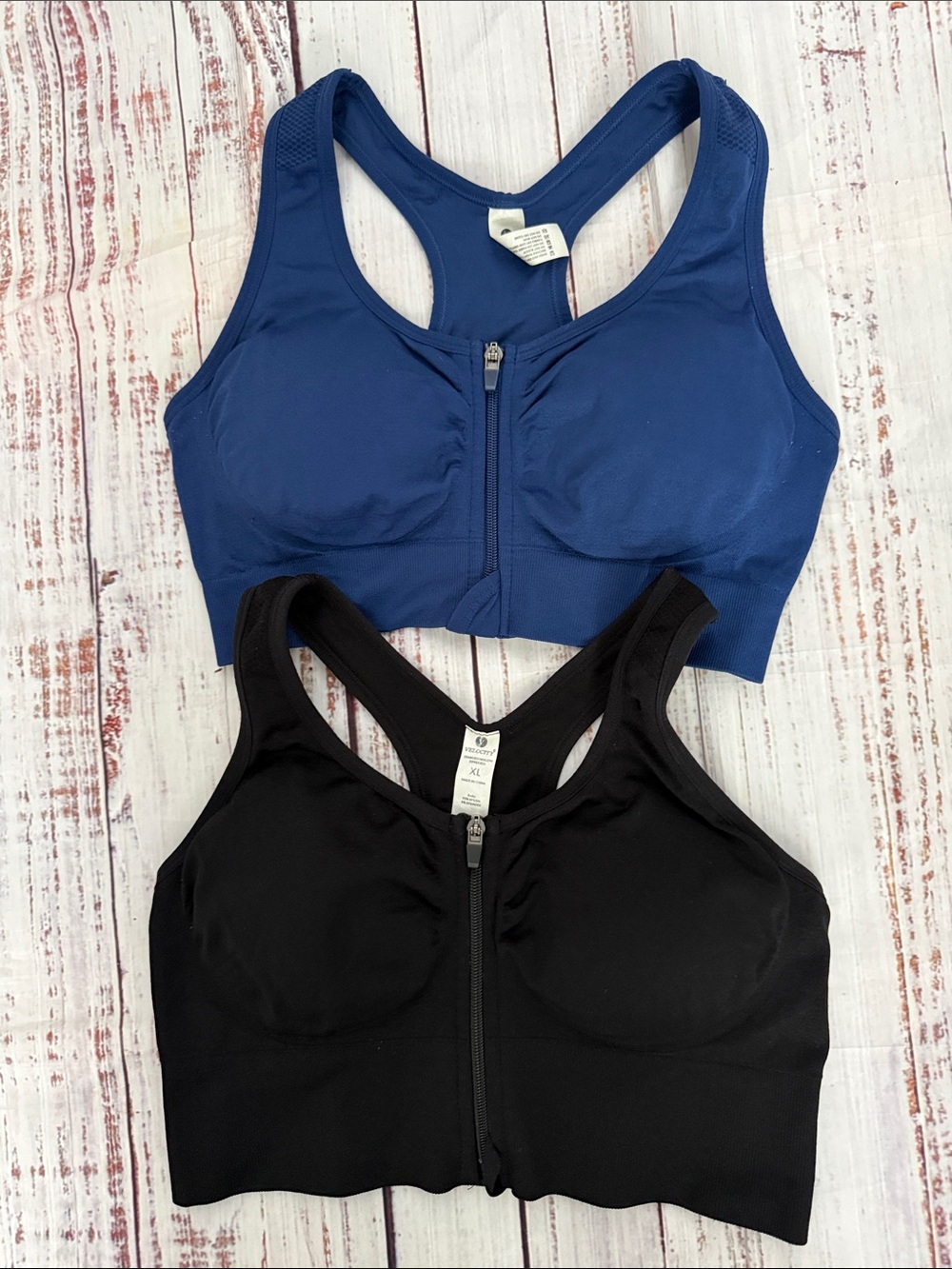 90 Degree By Reflex Front-Zip Racerback Sports Bra XL Bundle - Picture 14 of 14